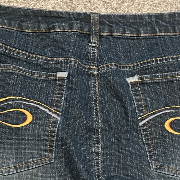 Y2K No Boundaries Stretch Denim Maxi Jean Skirt Front Slit Juniors Plus Size 21 - Picture 10 of 16